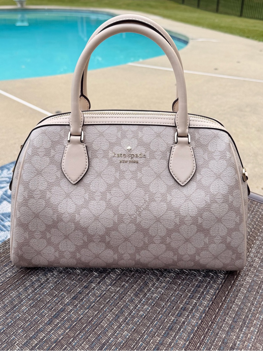Kate Spade Signature Spade Flower Dolly Duffle Satchel